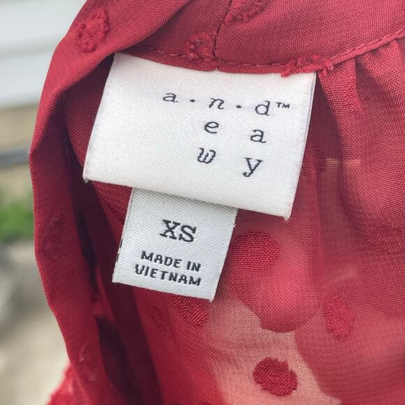 A New Day • Swiss Dot A Line Tie Neck Dress - Picture 5 of 6